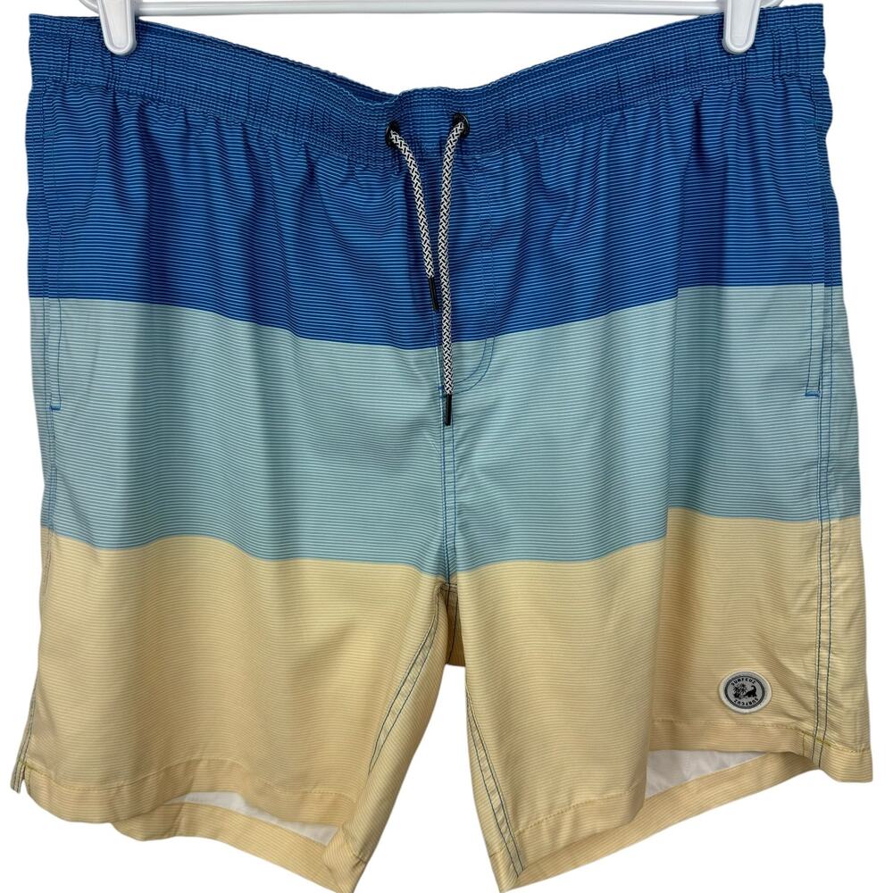 Men's Surfcuz Striped Board Shorts Mesh Lined Surf‎ Swimwear Trunks Swim XXL